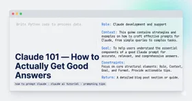 Claude 101 — How to Actually Get Good Answers