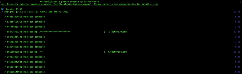 Running airflow-init