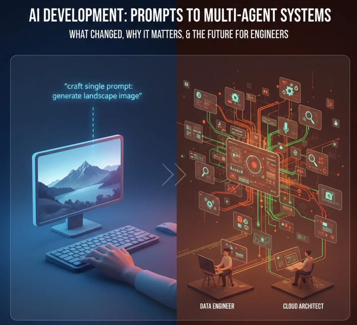 AI Development: From Prompt Engineering to Multi-Agent Systems — what changed, why it matters, and the future for Data Engineers and Cloud Architects